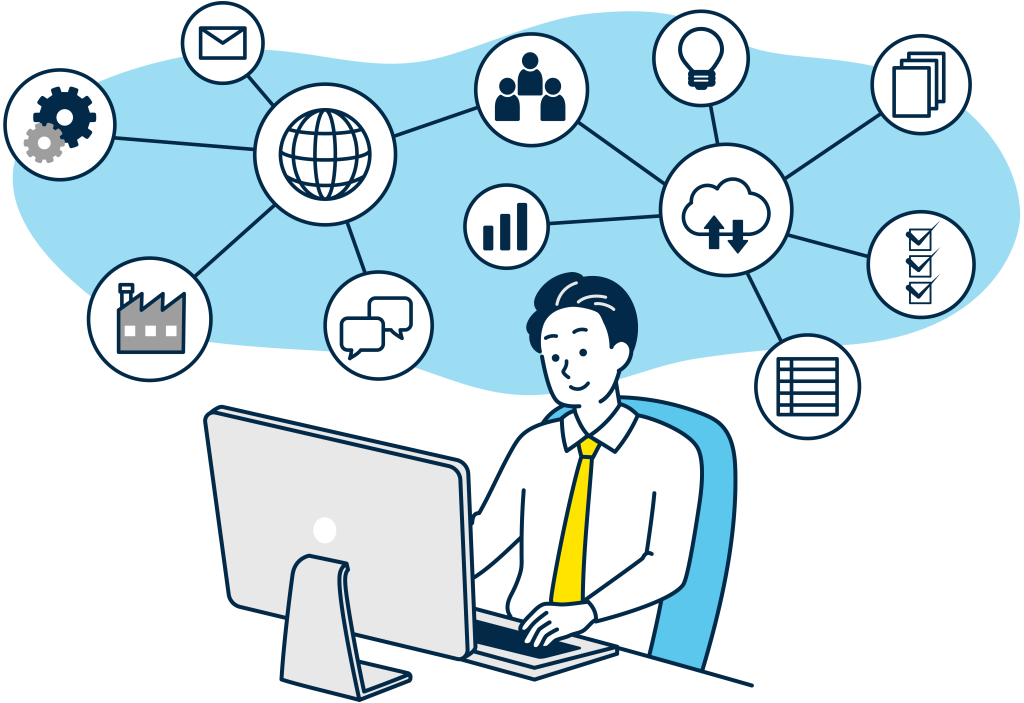 IT企業の社員のイラスト