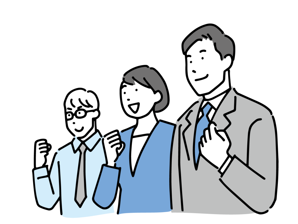 希望に満ちた会社員